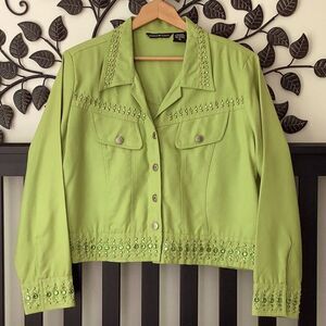 Gordon & James Cowgirl Studded Bling Western Jean Jacket Style